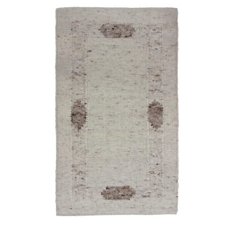 Thick wool rug Rustic 91x156 woven modern rug