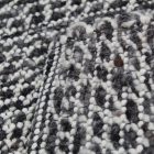 Thick woven rug Rustic 72x132 wool modern rug