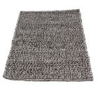Thick woven rug Rustic 72x130 wool modern rug