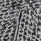 Thick woven rug Rustic 72x130 wool modern rug