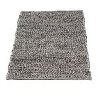 Thick woven rug Rustic 72x131 wool modern rug