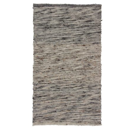 Thick woven rug Rustic 70x123 wool modern rug