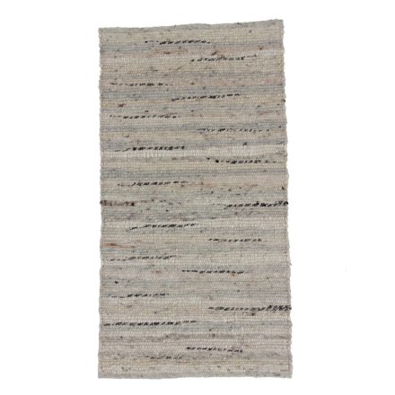 Thick wool rug Rustic 68x129 woven wool rug for living room