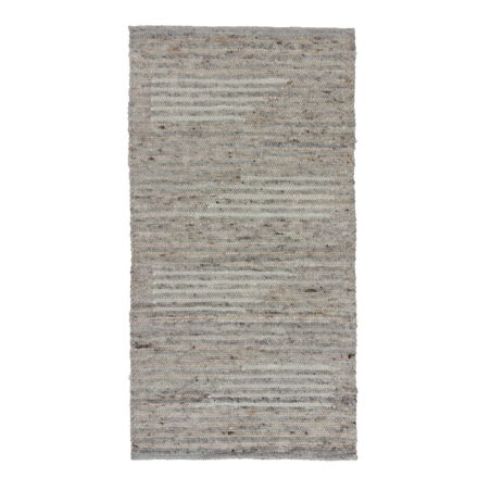 Thick woven rug Rustic 71x136 wool modern rug
