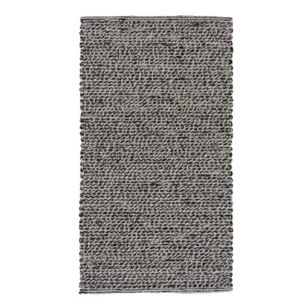 Thick woven rug Rustic 72x128 wool modern rug