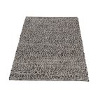 Wool rug Rustic 71x133 grey carpet