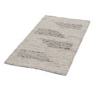 Thick woven rug Rustic 70x134 wool modern rug