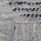 Thick woven rug Rustic 70x134 wool modern rug