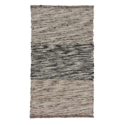 Thick woven rug Rustic 70x124 wool modern rug