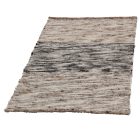 Thick woven rug Rustic 70x124 wool modern rug