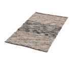 Thick woven rug Rustic 70x124 wool modern rug