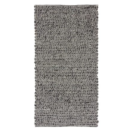 Thick woven rug Rustic 71x138 wool modern rug