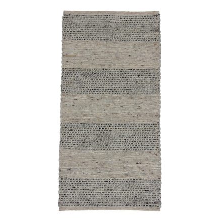 Thick wool rug Rustic 70x138 woven wool rug for living room
