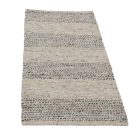 Thick wool rug Rustic 70x138 woven wool rug for living room