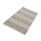 Thick wool rug Rustic 70x138 woven wool rug for living room