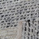 Thick wool rug Rustic 70x138 woven wool rug for living room