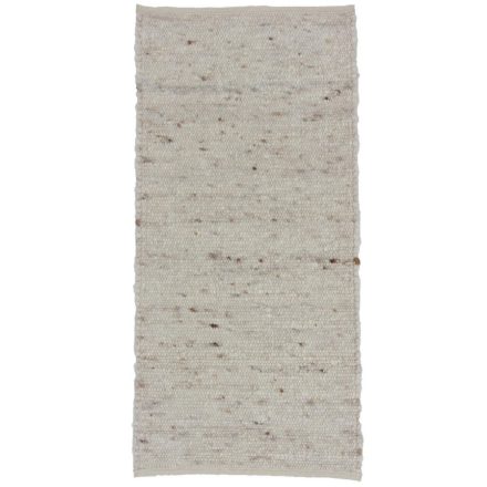 Thick wool rug Rustic 61x128 woven wool rug for living room