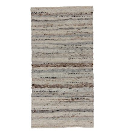 Thick wool rug Rustic 70x134 woven wool rug for living room