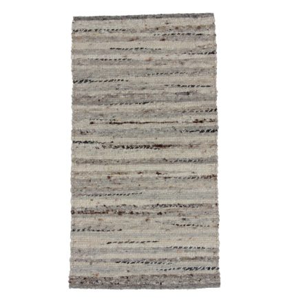 Thick wool rug Rustic 71x131 woven wool rug for living room