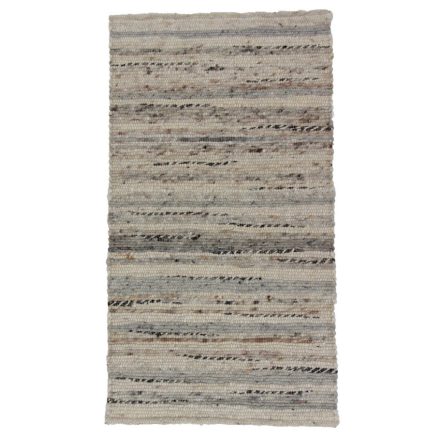 Thick wool rug Rustic 70x127 woven wool rug for living room