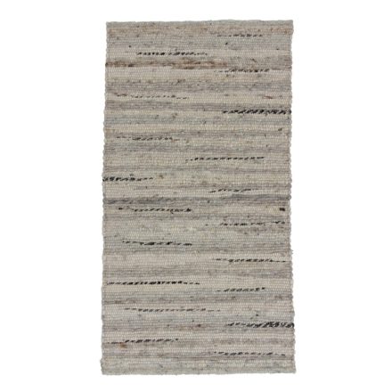Thick wool rug Rustic 68x130 woven wool rug for living room