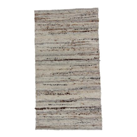 Thick wool rug Rustic 70x130 woven wool rug for living room