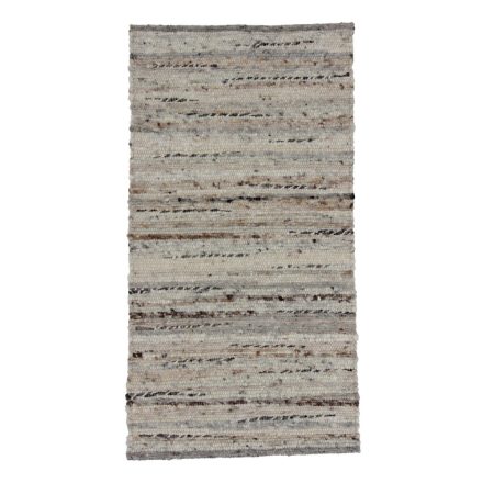 Thick wool rug Rustic 68x131 woven wool rug for living room