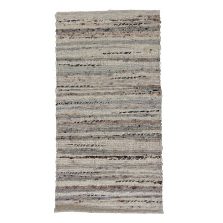 Thick wool rug Rustic 68x132 woven wool rug for living room