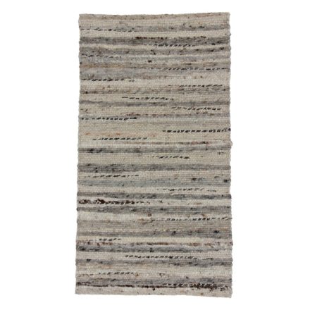 Thick wool rug Rustic 70x129 woven wool rug for living room