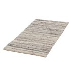 Thick wool rug Rustic 70x129 woven wool rug for living room