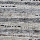 Thick wool rug Rustic 70x129 woven wool rug for living room