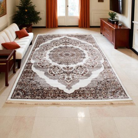 Classic carpet beige brown Isfahan 200x300 oriental style living room rug