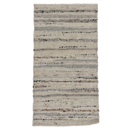 Thick wool rug Rustic 61x113 woven wool rug for living room