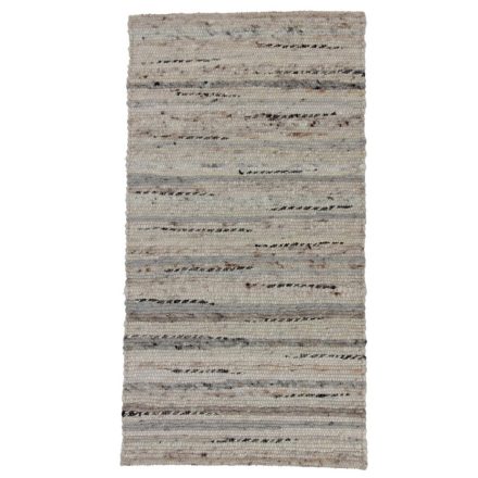 Thick wool rug Rustic 69x130 woven wool rug for living room