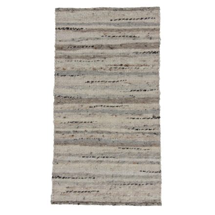 Thick wool rug Rustic 70x128 woven wool rug for living room