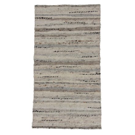 Thick wool rug Rustic 70x128 woven wool rug for living room