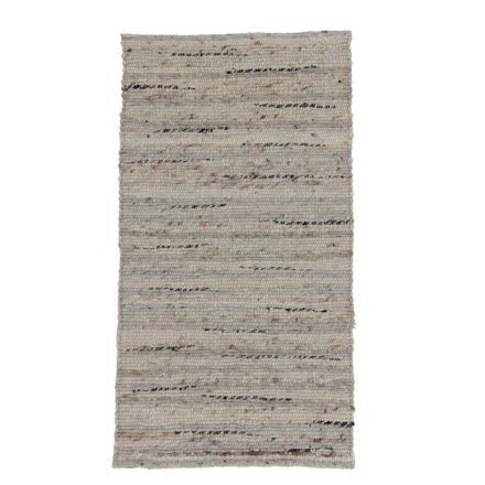 Thick wool rug Rustic 70x128 woven wool rug for living room