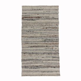 Modern wool rug Rustic 90x175 striped rug