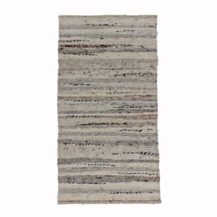 Modern wool rug Rustic 90x175 striped rug