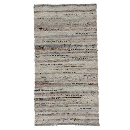 Thick wool rug Rustic 69x131 woven wool rug for living room