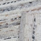 Thick wool rug Rustic 130x186 woven wool rug for living room