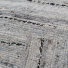 Thick wool rug Rustic 130x186 woven wool rug for living room