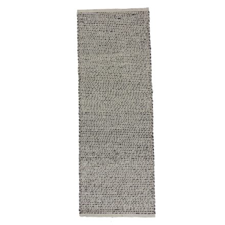 Thick woven rug Rustic 72x197 modern wool rug