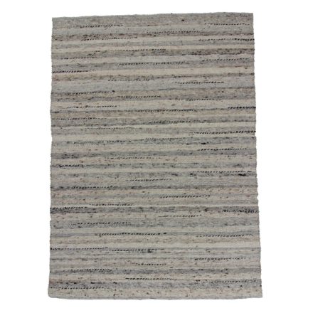 Thick wool rug Rustic 170x232 striped rug