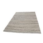 Thick wool rug Rustic 170x232 striped rug