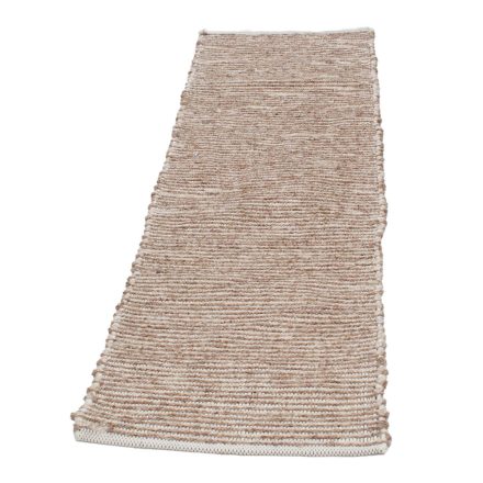 Rag rug 60x201 beige-brown cotton rag rug