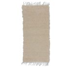 Soft rug 76x133 beige cotton carpet