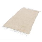 Soft rug 76x133 beige cotton carpet
