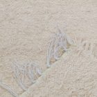 Soft rug 76x133 beige cotton carpet