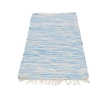 Rag rug 71x139 blue-white cotton rag rug